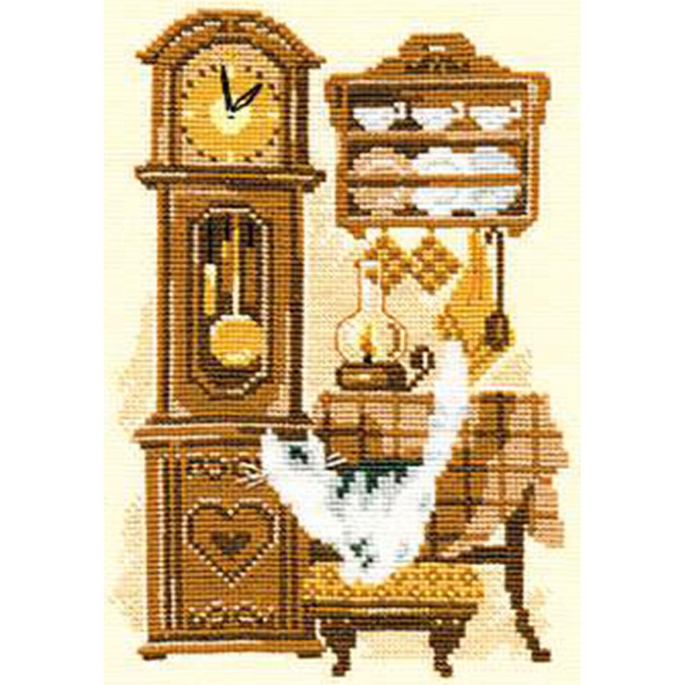 Cat With Clock (15 Count)